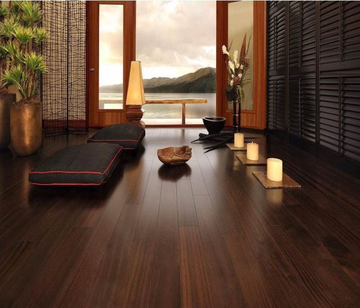 Phòng lát sàn gỗ kiểu Nhật
