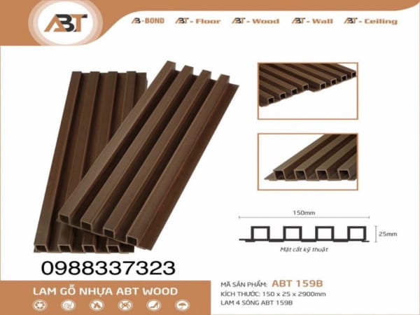 Lam gỗ nhựa ABT wood 159B
