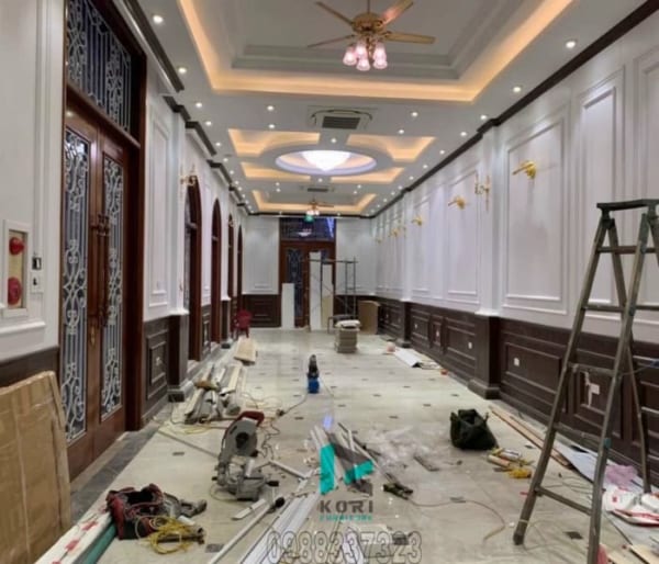 Quy trình thi công gạch ốp gạch đá chi tiết