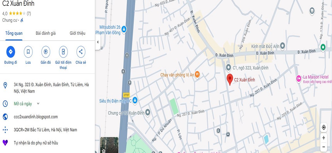 địa chỉ google map tham.edu.vn