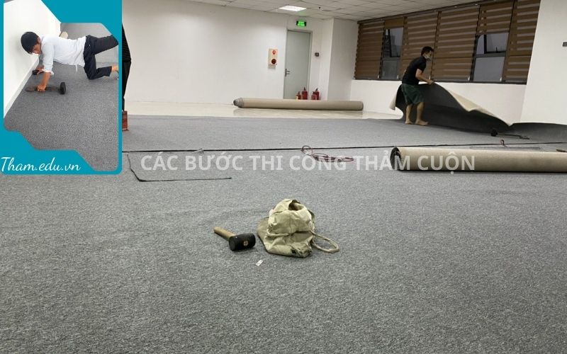 Quy trình thi công thảm